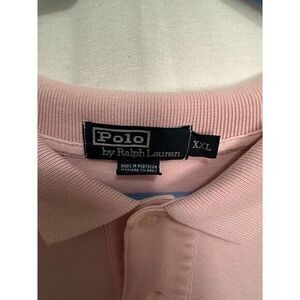 Polo Ralph Lauren XXL Polo Shirt Classic Fit Short Sleeve ‎ Pink/Baby Blue Pony